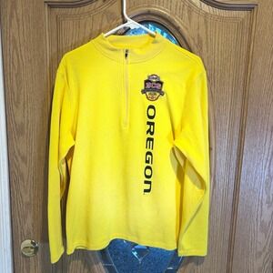 Zorrel‎ Oregon BCS Arizona 1/4 Zip Pullover Top Women's Large Yellow